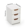 thumbnail image 3 of Hovmgk Plastic Drawer Storage Organizer, Stackable Unit with Sliding Drawers for Bedroom, Kitchen & Office, Multi-Purpose Storage Box, White Plastic, Small & Efficient, 3 of 6