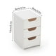 thumbnail image 3 of Organizador de Cajones Apilable de Plástico Blanco, 13 X 9 X 8 Cm (5,1 X 3,5 X 3,1 Pulgadas), Cajones Pequeños para Almacenamiento En Dormitorio, Cocina, Baño, Oficina, Debajo Del Fregadero, Residenc, 3 of 6