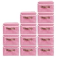 thumbnail image 4 of LINJH Collapsible Fabric Cube Storage Bins Large Home Organizer Boxes Baskets-2Pcs Small -Khaki, 4 of 12