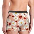 thumbnail image 6 of Salouo Daisy and Ladybug Print Men's Boxer Briefs,Breathable Underwear Elastic Waistband Briefs for Men -Large, 6 of 8