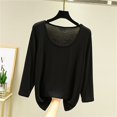 thumbnail image 2 of Yuyuzo Pyjamas pour Femmes Hauts Manches Courtes Chemises Surdimensionnées Col Rond T-Shirts Doux Confortables Vêtements de Nuit, 2 of 4