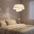 thumbnail image 2 of Viaurbe Bohemian Cream Living Room Fabric Pendant Light Makeover Home Decor Lamp, 2 of 16