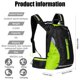thumbnail image 4 of Mochilas de viaje al aire libre Bolsa de deporte ligera a prueba de agua 16l en negro, 4 of 5