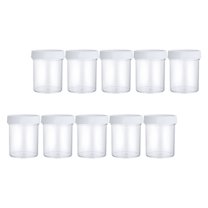 unbranded 10 Pcs Cream Box Plastic Cups Cosmetic Cosmetics Round Jars with Lids Travel Transparent
