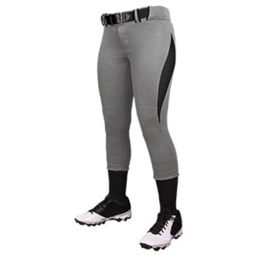 Champro Girls Tournament Traditional Low-Rise Softball Pants - TEK-KNIT Polyester, Reinforced Knees
