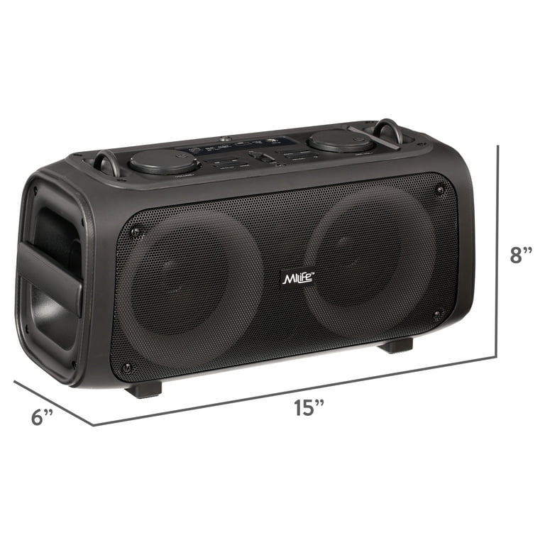 Milife ミライフ MiLife Portable Bluetooth Party Speaker Multi Color LED Lights