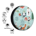 thumbnail image 5 of Gaeub Christmas Winter Animals 14-17in Tire Cover, Spare Tire Cover, for Camper Caravan, Trailer, Car, Truck, SUV, Jeep - 15 inch, 5 of 9