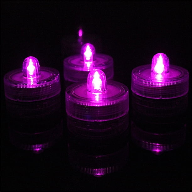 Xihbxyly Luces Led Sumergibles, Ambiente de Celebración Subacuático, Brillo Duradero, Realza El Centro de Mesa de La Boda, Velas de Té Sin Llama, Opciones Multicolor, Pilas Reutilizables, Tamaño 3 X