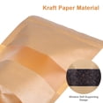 thumbnail image 4 of 50 bolsas de papel marrón, bolsas stand-up, bolsas kraft, bolsas de café, bolsas de galletas, bolsas sellables para embalaje, 4 of 7
