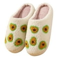 thumbnail image 2 of Aloohaidyvio Women's New Baotou Cute Avocado Embroidered Slippers Winter Indoor Slip-on Warm Slippers, 2 of 3