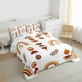 thumbnail image 3 of Homewish Retro Boho Rainbow Bedding Comforter Set,Bohemian Theme Twin Comforter Sets,Brown White Bedding Set For Girls,Super Cozy Room Decor Reversible,2pcs, 3 of 8