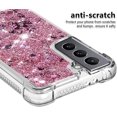 thumbnail image 3 of Samsung Galaxy S21 5G Case, Bling Glitter Liquid Clear Case Floating Quicksand Shockproof Protective Sparkle Silicone Soft TPU Case for Samsung Galaxy S21 5G, 3 of 5