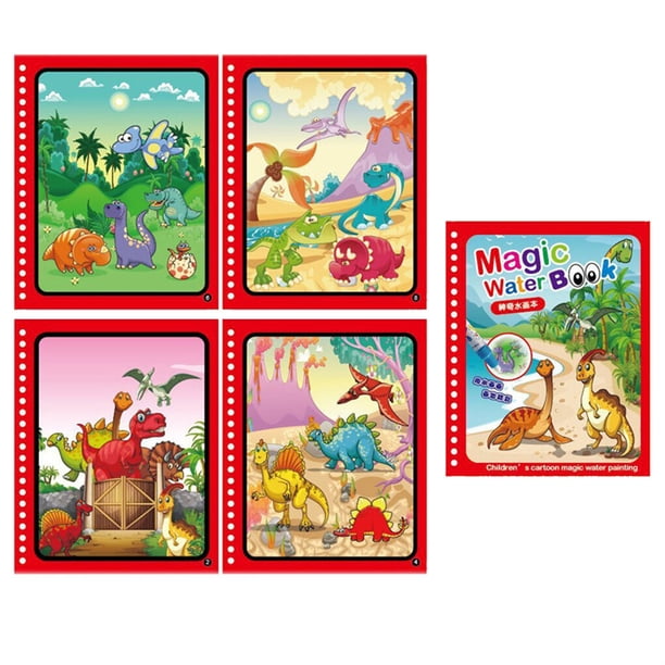 Bewildely Libro para colorear para niños, álbum de dibujo de agua de animales en edad preescolar, juguetes educativos, accesorios para niños y Juguetes Educativos Tipo 3
