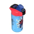 thumbnail image 2 of Zak Designs 16oz Spiderman Durable Plastic Jubilation Water Bottle with Folding Handle and Push Button, Locking Lid, 2 of 7
