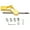 Gold, variant on Universal Gear Shifter Extender Aluminum Alloy Ergonomic Design For Enhanced Driving Comfort And Vehicle Compatibility