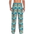thumbnail image 3 of Goofa Turtles And Seahorses Printed Soft Pajama Pants for Men, Wide Leg Comfy Casual Lounge Yoga Pants-Small, 3 of 9