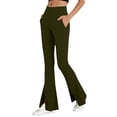 thumbnail image 3 of Vibrex Leggings for Women High Waisted,Women's High Waist Solid Color Hip Lifting Exercise Fitness Tight Yoga Pants Leggings Compression Pants, 3 of 7