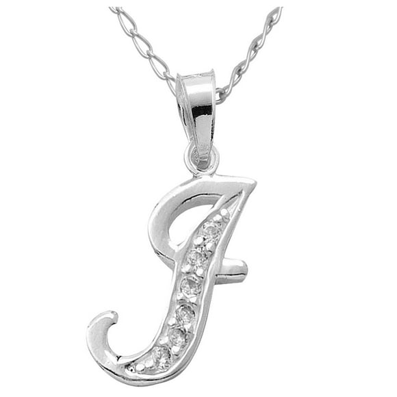 Collar Gargantilla Letra I Plata 925 45cm Horoz WP1409