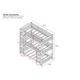 thumbnail image 4 of DHP Phoenix Triple Floor Bunk Bed in Gray, 4 of 8