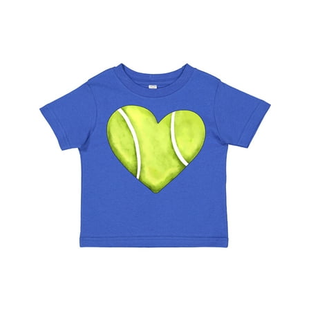 

Inktastic Tennis Ball in Heart Gift Toddler Boy or Toddler Girl T-Shirt