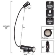 Stalwart CREE LED Work Light - 550 Lumen Magnetic Light with Gooseneck