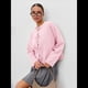 thumbnail image 5 of Suéteres Tipo Cárdigan con Lazo Frontal para Mujer, de Punto Grueso, con Mangas Largas Abullonadas, Modernos Abrigos para Otoño e Invierno. Rosa L, 5 of 10