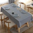 thumbnail image 2 of Plastic Table Cloth for Rectangle Tables Vinyl Tablecloth Waterproof Wipeable Oilcloth Table Cloths for Parties Dining Table Cover, 2 of 6