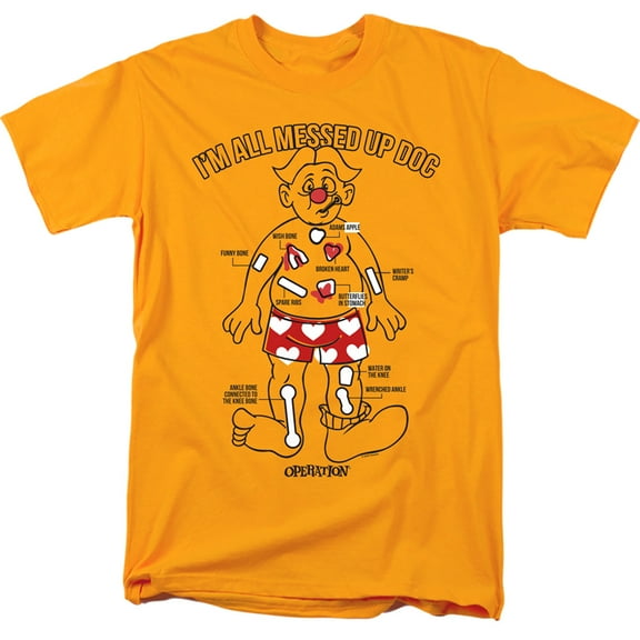 Operation Messed Up S/S Adult 18/1 T-Shirt-Gold