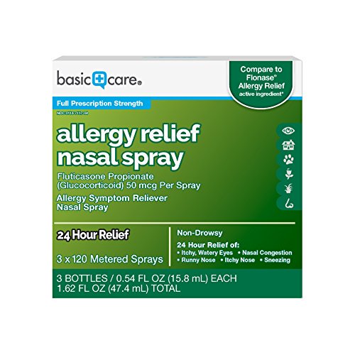 Basic Care Allergy Relief Nasal Spray, Fluticasone Propionate