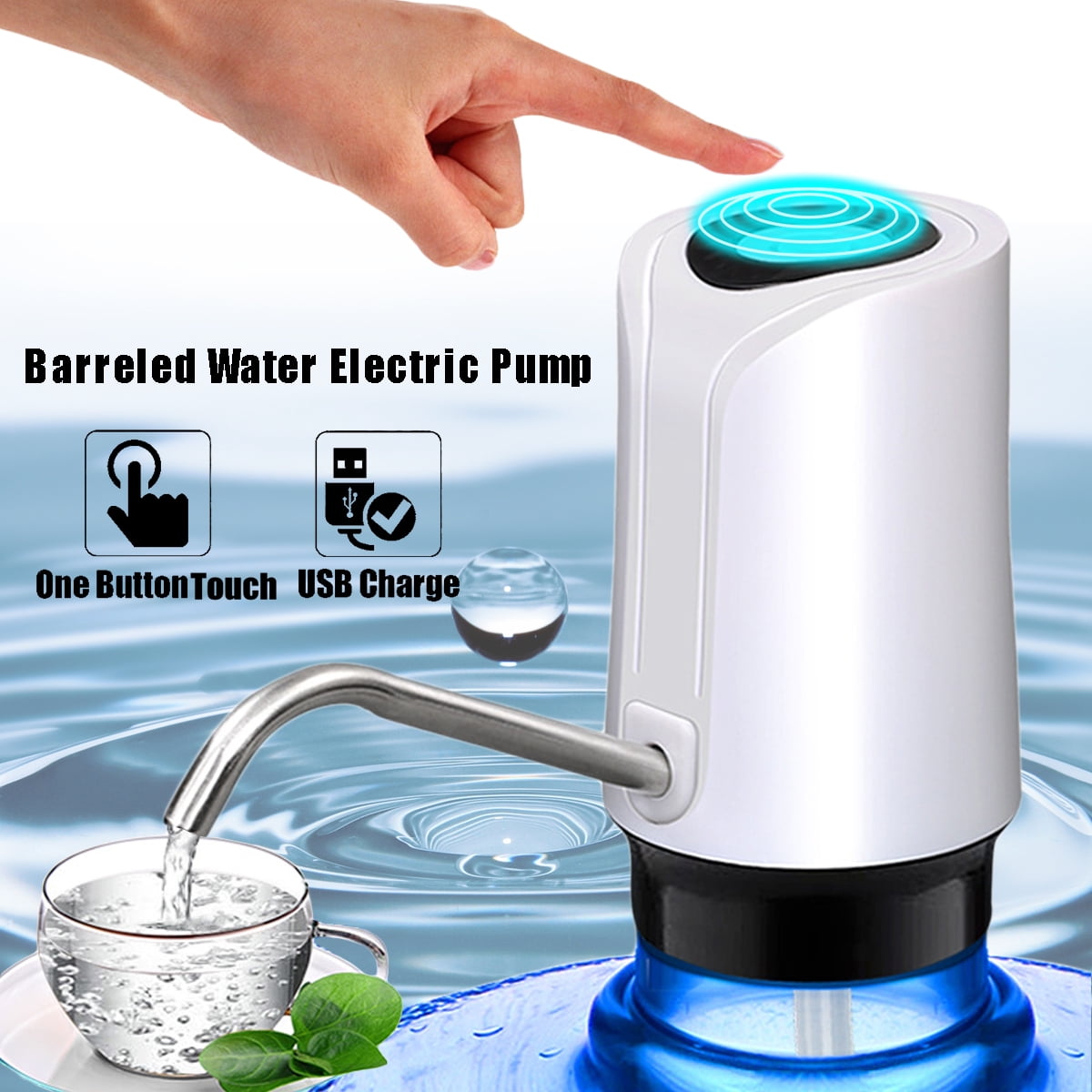 Automatic Wireless Rechargeable Electric Gallon Bottle Water Pump Drinking Pure Water Dispenser