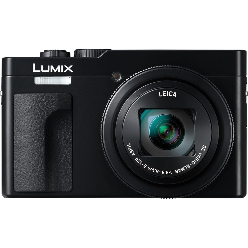 Panasonic TZ99 / ZS99 Point and Shoot Compact Travel Digital Camera (Black) (DC-TZ99) + Photography Software + 2 x 64GB Memory Card + 2 x DMW-BLG10 Battery + Camera Bag + Flexible Tripod + More