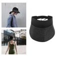 thumbnail image 3 of Sombrero de Paja de Verano para Mujer para Playa, Golf, Deporte, Ala Ancha, Sombreros para El Sol Ajustables para Viajes, Vacaciones - Negro Sunnimix Sombrero de paja de ala ancha, 3 of 8