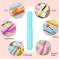 thumbnail image 5 of 60 Count Colorful Plastic Toothbrush Covers Portable Travel Protector, 5 of 6