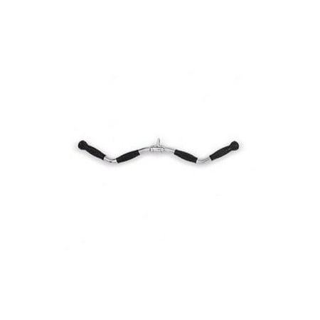 Hampton Fitness Products 28'' Chrome Curl Bar with Urethane Ergo Grip Revolving