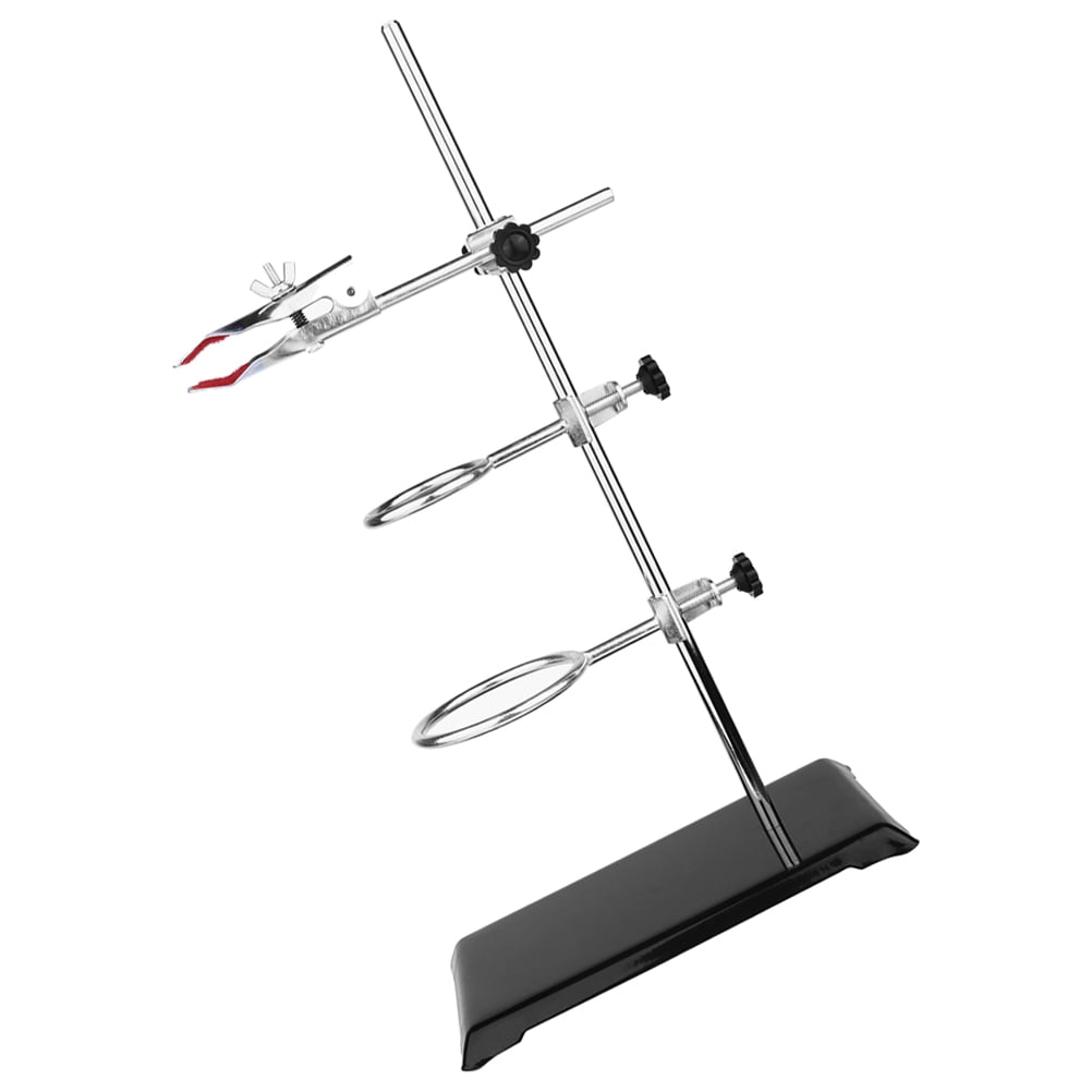HOMEMAXS Laboratory Metal Rack Lab Metalware Lab Flask Clamp Funnel Stand Laboratory Clamp Stand