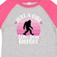 thumbnail image 4 of Inktastic Just a Girl Who Loves Bigfoot Girls Toddler T-Shirt, 4 of 5