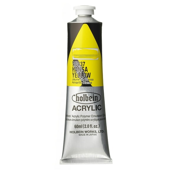 Holbein Artist Heavy Body Acrylic Color, 60ml, Hansa Yellow