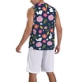 thumbnail image 2 of Naloa Floral Rabbit Basketball Jersey Reversible Men's Mesh Athletic Sports Shirts Training Practice S-4XLMedium, 2 of 6