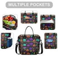 thumbnail image 2 of Rainbow Halloween Pumpkins Pattern Womens Lunch Box for Work,Insulated Large Lunch Bag for Tween and Teen,Loncheras Para Mujer,Leakproof Adult Lunch Bag for Work,Beach,Travel,Picnic,Camping, 2 of 7