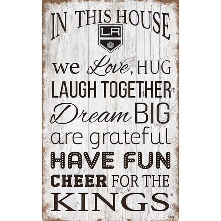 Los Angeles Kings 11 x 19 Team In This House Sign