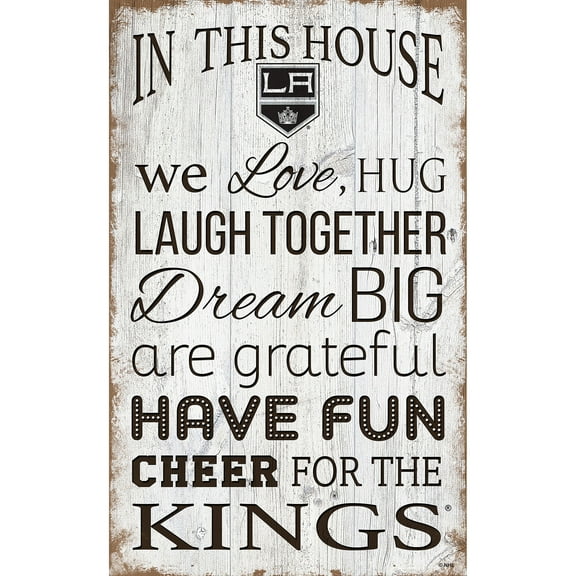 Los Angeles Kings 11'' x 19'' Team In This House Sign