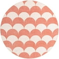thumbnail image 2 of Unique Loom Whimsy Kids Collection Area Rug - Arches (7' 10" Round Soft Coral Pink/Ivory), 2 of 9