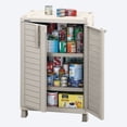 thumbnail image 2 of Armario Gabinete Organizador Baru Closet Ropa Plástico Mediano Taupe Rimax, 2 of 5