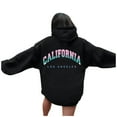 thumbnail image 2 of California Los Angeles Hoodies for Women 2025 Long Sleeve Y2K Hoodie with Pockets Hooded Sweatshirt Pullover Tops, 2 of 8