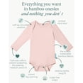 thumbnail image 2 of Supersoft Long Sleeve Baby Bodysuits, Premium Bamboo Rayon Bodysuit Unisex Boy Girl 0-3-6-9-18-24 months, 1-pack, 2 of 9
