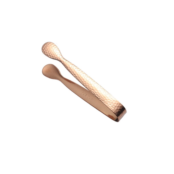 Pinzas mini para hielo de acero inoxidable, antideslizantes, fáciles de usar, diseño grueso y duradero, alimenticias, multiusos para snacks y hielo, almacenamiento, acero inoxidable 304