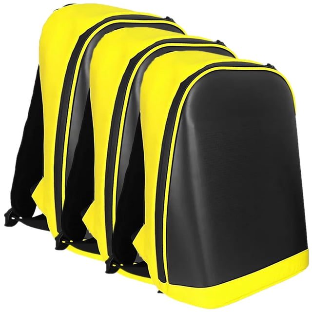 Mochilas Pantalla led PixelYellow 3 Pzas Pantalla LED 64x64px 25x25cm 5V/2A 15kg Nailon Cremallera Amarillo/Negro