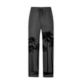 thumbnail image 4 of COSFO Full Tactical Pants for Men Joggers Gray Straight-Leg Casual Drawstring Hawaiian Elastic Waist Mens Pants, 4 of 4