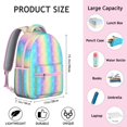 thumbnail image 6 of Geometric Shapes Texture Bookbag for School Success - Carry Your Laptop, Texts, and Supplies in Comfort and Style All Semester Long, Perfect Gift, 6 of 6