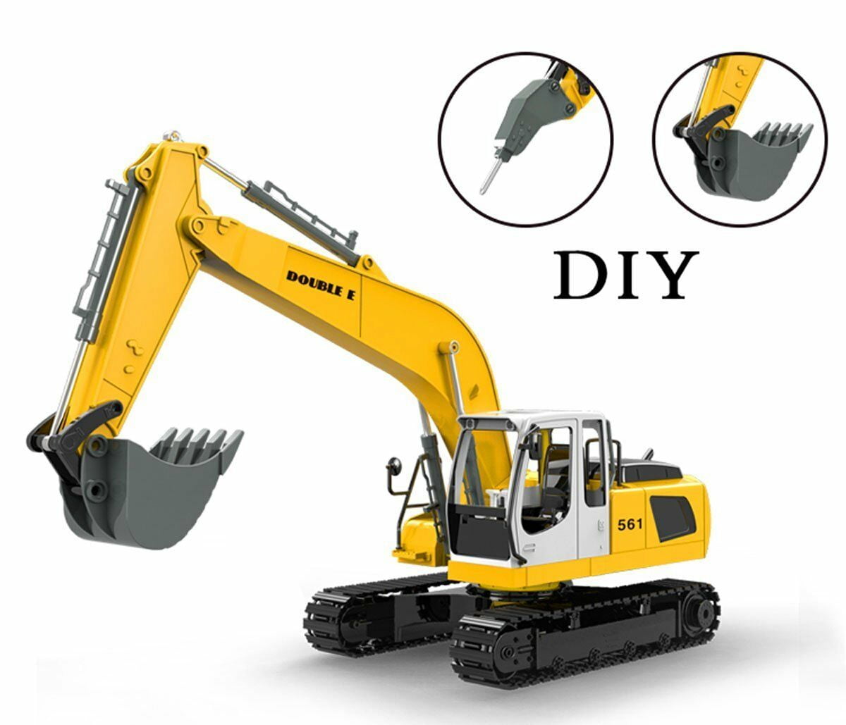 double e 17 channel rc excavator